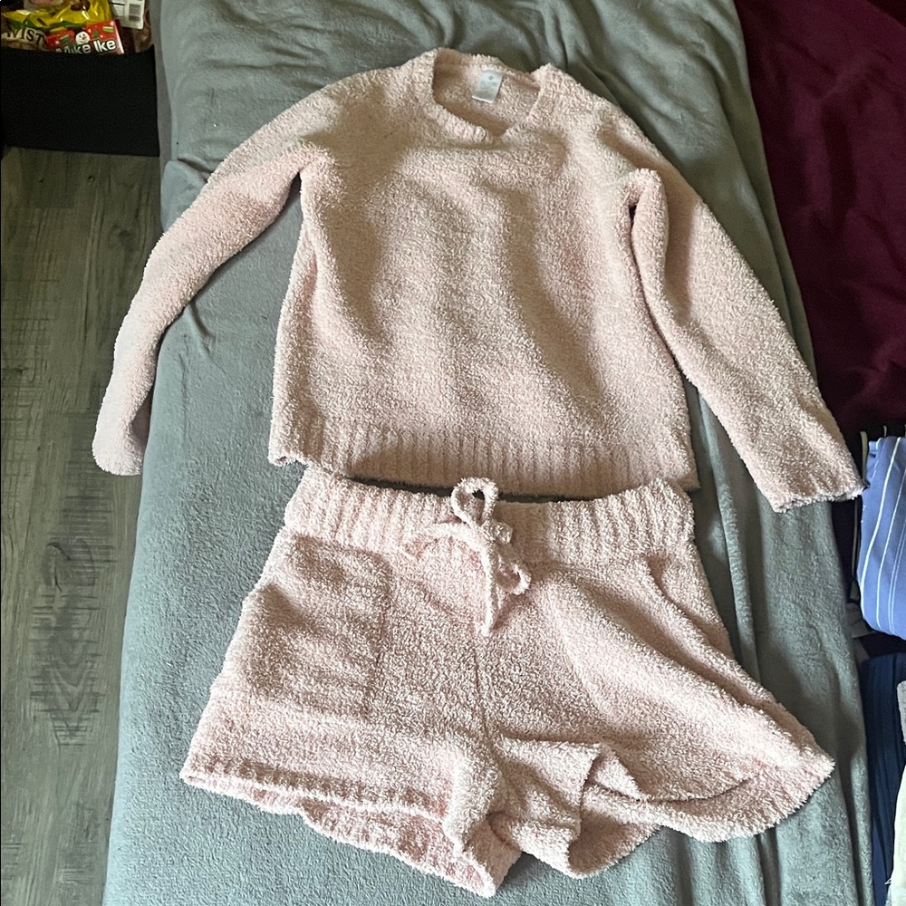 Cozy Pink Women's Sweater Set